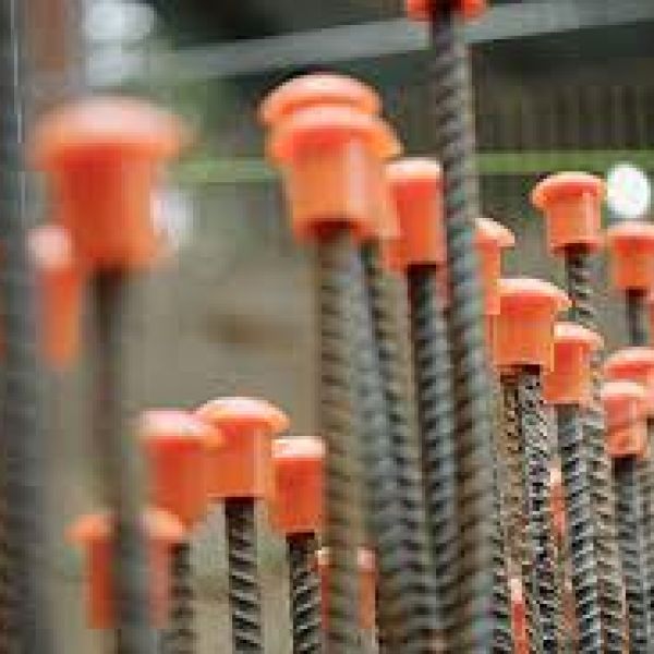 20x Durable Plastic Mushroom Rebar Caps Plug Insert Tube Screw Safety Protection 